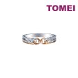 TOMEI Eternal Twine Collection Diamond Ring, White+Rose Gold 585 Hot on Sale