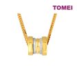 TOMEI Dual-Tone Lucky Roller Pendant, Yellow Gold 916 Online Hot Sale