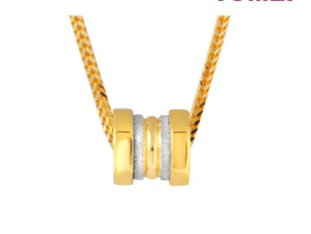 TOMEI Dual-Tone Lucky Roller Pendant, Yellow Gold 916 Online Hot Sale