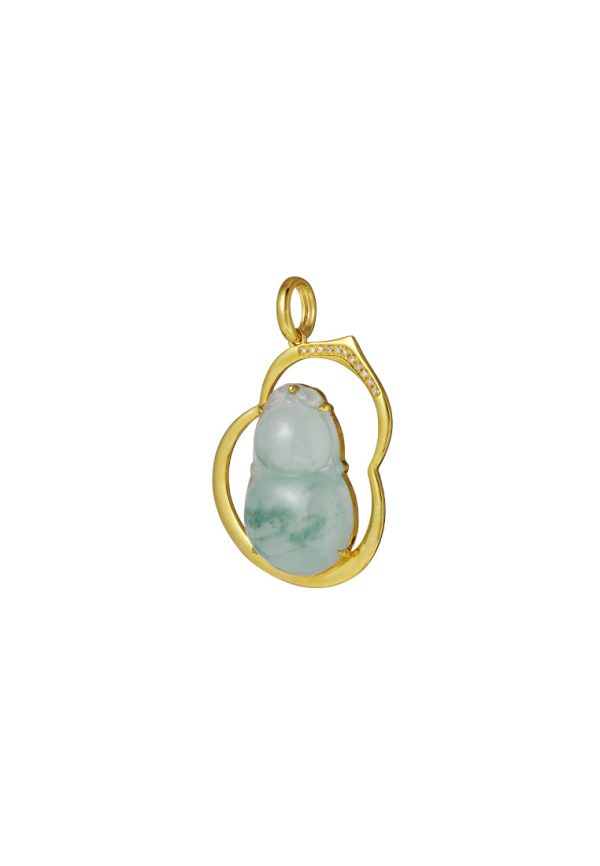 TOMEI Big Gourd Jade Pendant, Yellow Gold 750 Online Sale