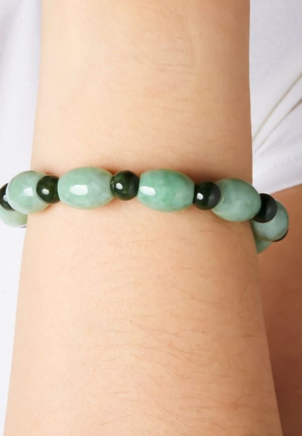 Tomei Palace Grace Mixed Green Jade Bracelet Online Sale