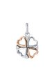 TOMEI United Of Love Diamond Pendant, White+Rose Gold 585 For Sale