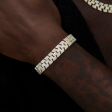 Diamond Spine Bracelet in Yellow Gold Cheap