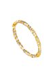 TOMEI Dual-Tone Twisted Bangle, Yellow Gold 916 Fashion