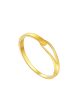 TOMEI Interlock Patterned Bangle, Yellow Gold 999 (5D) Online now