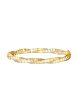 TOMEI Dual-Tone Twisted Bangle, Yellow Gold 916 Fashion