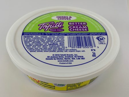 Vegan herb & chives Cream Cheese from Tofutti 227gr Hot on Sale