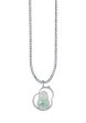 TOMEI Big Gourd Jade Pendant, White Gold 750 Fashion