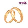 TOMEI Perfect Match Couple Rings, Yellow Gold 916 (XD-YG0350R 0351R-1C) For Discount