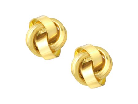 TOMEI Lusso Italia Rounded Knot Earrings, Yellow Gold 916 Online