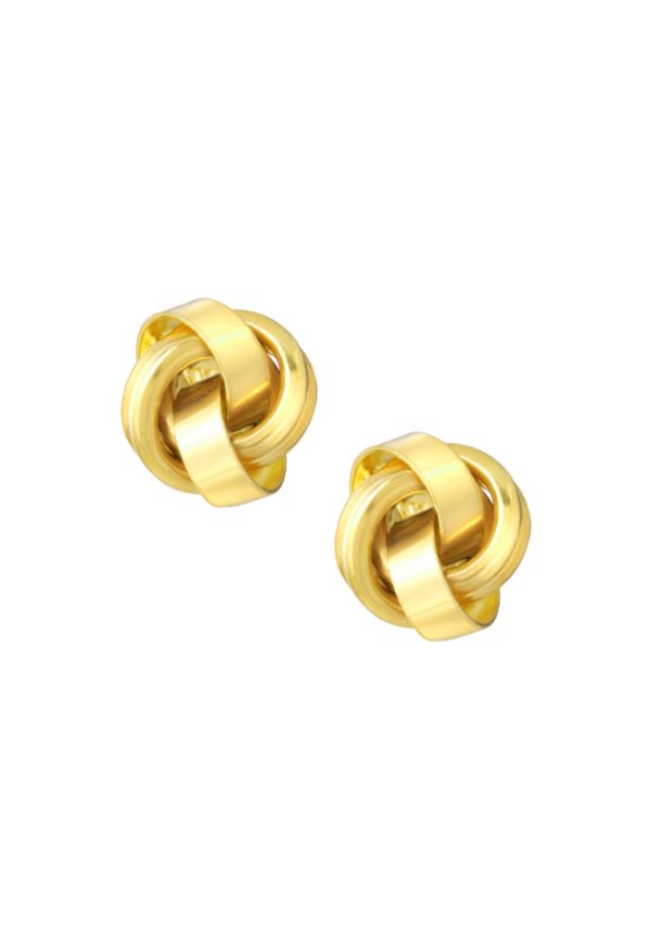 TOMEI Lusso Italia Rounded Knot Earrings, Yellow Gold 916 Online