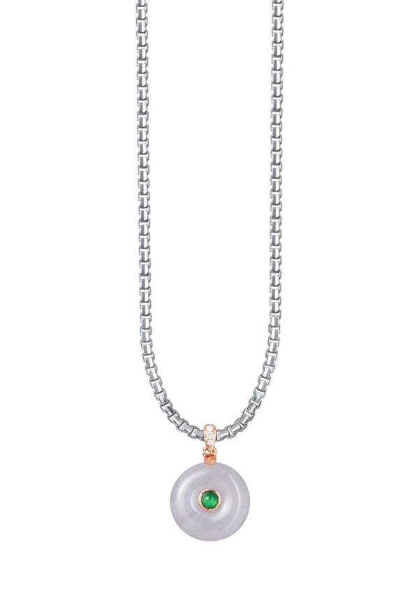 TOMEI Jade Of Completeness Pendant, Rose Gold 750 Online now