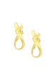 TOMEI Simply Knot Earrings, Yellow Gold 916 Online Hot Sale