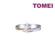 TOMEI Eternal Twine Collection Diamond Ring, White+Rose Gold 585 on Sale