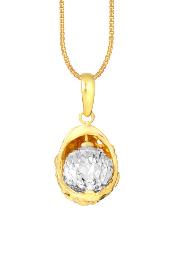 TOMEI Bead In Cradle Pendant, Yellow Gold 916 For Cheap