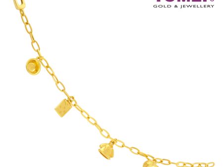 TOMEI Baby Bracelet, Yellow Gold 916 on Sale