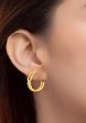 TOMEI Braided Loop Earrings, Yellow Gold 999 (5D) For Cheap