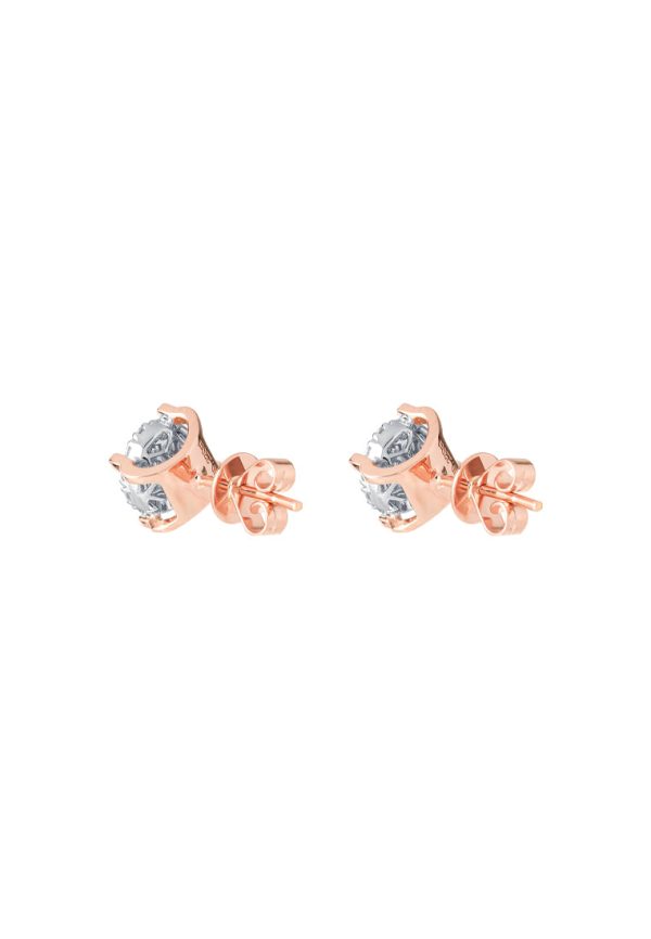 TOMEI Diamond Earrings, White+Rose Gold 750 For Cheap