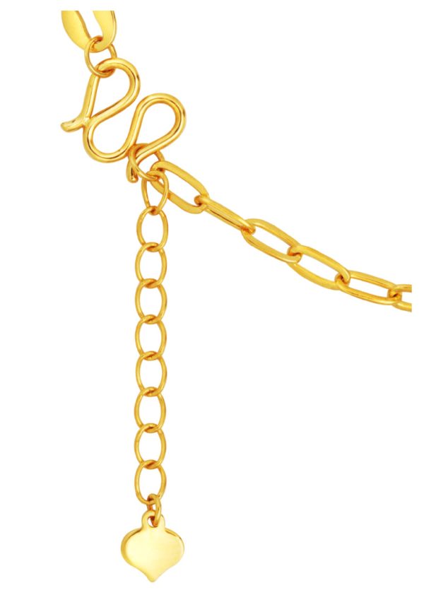 TOMEI Minimalist Link Necklace, Yellow Gold 999 (5G) Online now