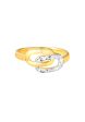 TOMEI Dual-Tone Interlocking Ring, Yellow Gold 916 Hot on Sale