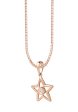 TOMEI [Online Exclusive] Minimalist Dangling Star Pendant, Rose Gold 375 Online Hot Sale