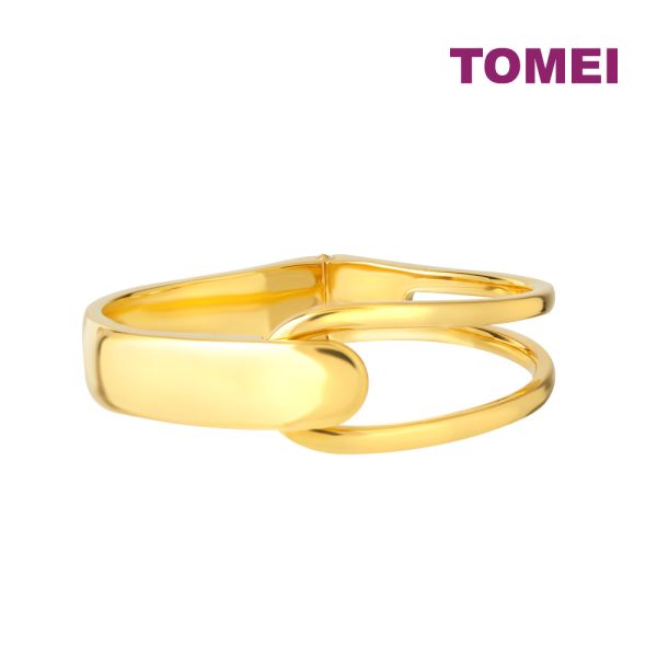 TOMEI Modern Bangle, Yellow Gold 999 (5D) Sale