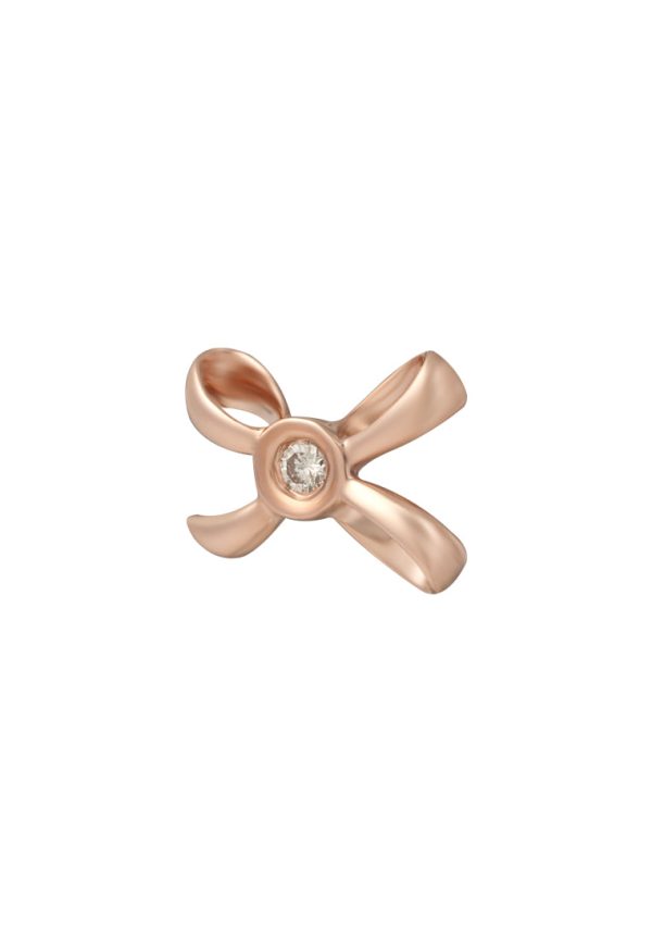 TOMEI [Online Exclusive] Minimalist Ribband Pendant, Rose Gold 375 Online