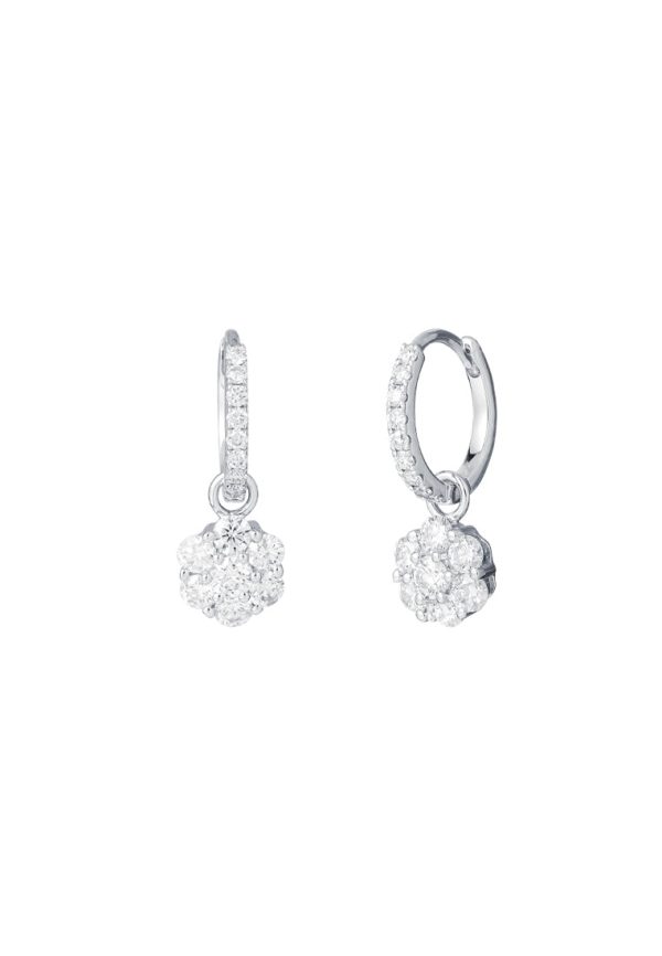 TOMEI Diamond Earrings, White Gold 750 For Discount