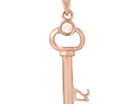 TOMEI [Online Exclusive] Awesome 21st Birthday Key Pendant, Rose Gold 375 For Sale