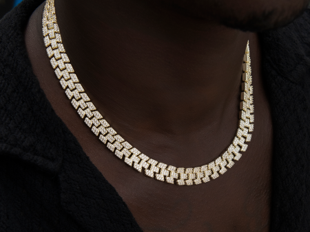 Diamond Spine Chain in Yellow Gold Online Sale