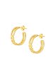 TOMEI Braided Loop Earrings, Yellow Gold 999 (5D) For Cheap