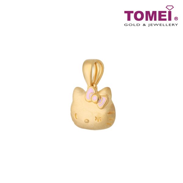 TOMEI x Hello Kitty with Pink Ribbon Pendant, Yellow Gold 916 Cheap