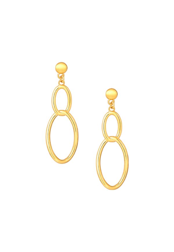 TOMEI C Loop Earrings, Yellow Gold 999 (5D) Online Hot Sale