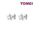 TOMEI Star Diamond Earrings, White Gold 750 For Discount