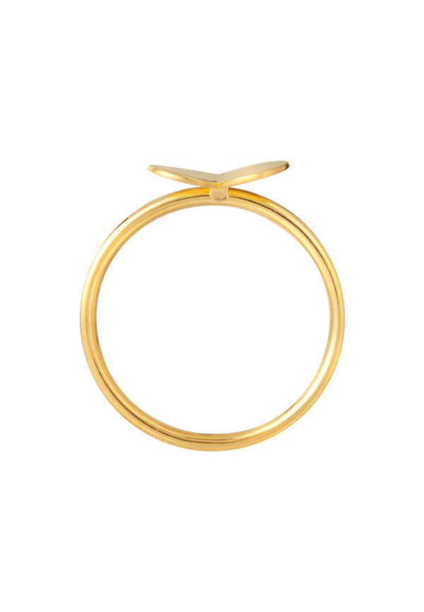 TOMEI Exciting Heart Ring, Yellow Gold 916 Hot on Sale