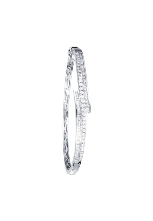 TOMEI Diamond Bangle, White Gold 585 Online Sale