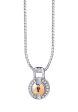 TOMEI Love Lock Collection Pendant, White+Rose Gold 750 Hot on Sale