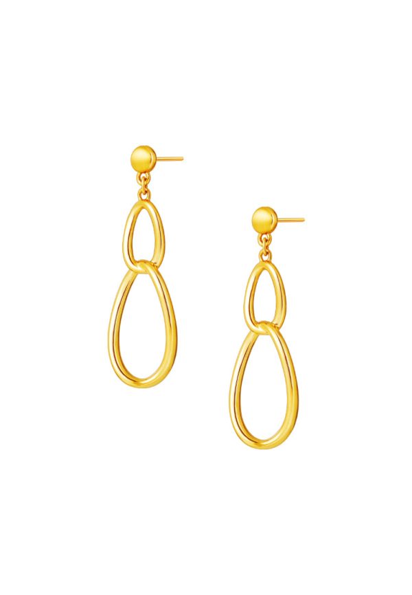 TOMEI C Loop Earrings, Yellow Gold 999 (5D) Online Hot Sale