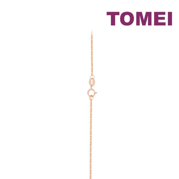 TOMEI Rouge Collection Smiley Necklace, Rose Gold 750 Supply