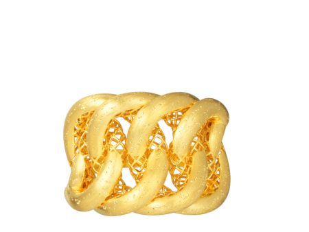 TOMEI Entwining Knot Ring, Yellow Gold 916 Online Hot Sale