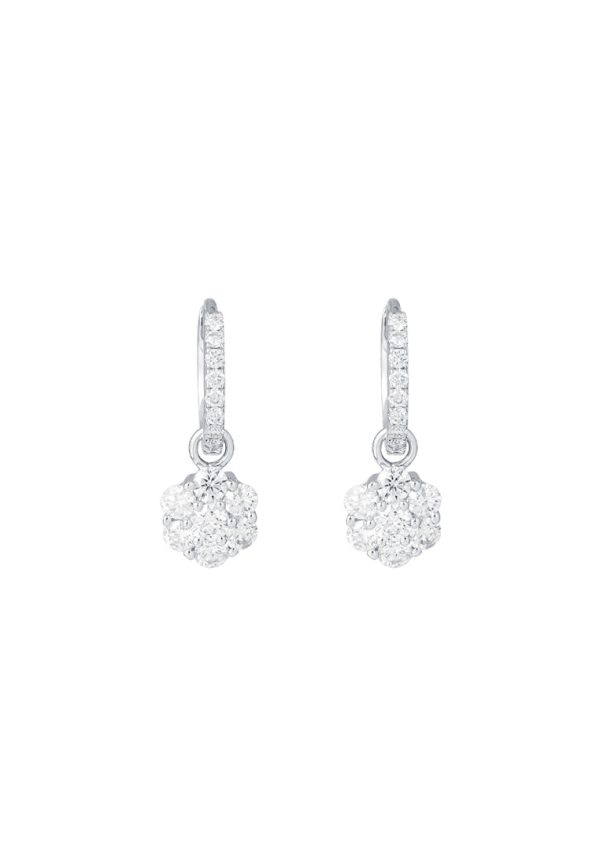 TOMEI Diamond Earrings, White Gold 750 For Discount