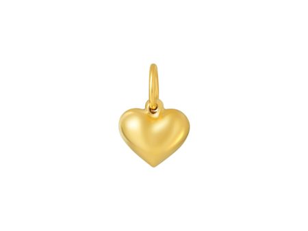 TOMEI Chubby Heart Pendant, Yellow Gold 916 Fashion