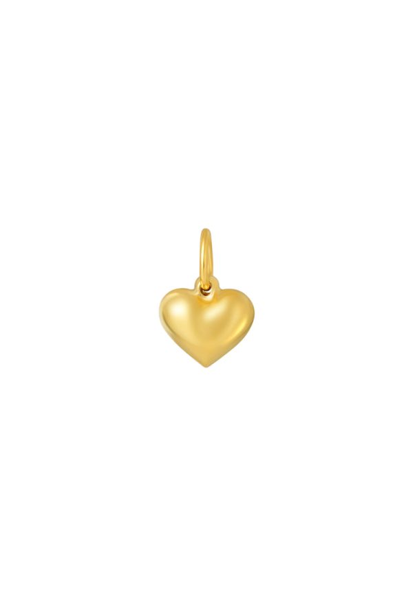 TOMEI Chubby Heart Pendant, Yellow Gold 916 Fashion