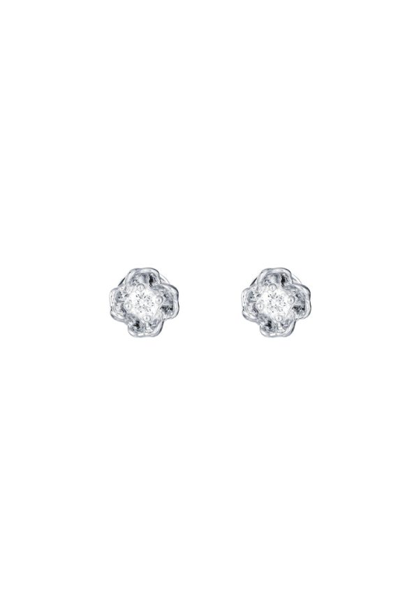 TOMEI Diamond Earrings, White Gold 585 Online