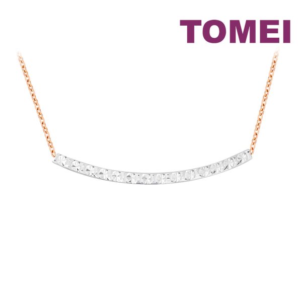 TOMEI Rouge Collection Smiley Necklace, Rose Gold 750 Supply