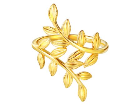 TOMEI Symphony Of Leaves Ring, Yellow Gold 916 For Discount