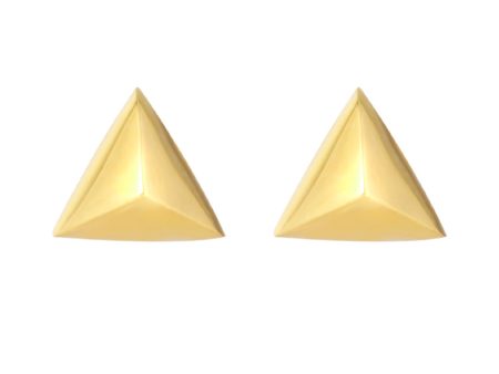 TOMEI Lusso Italia Pyramid Earrings, Yellow Gold 916 Online now