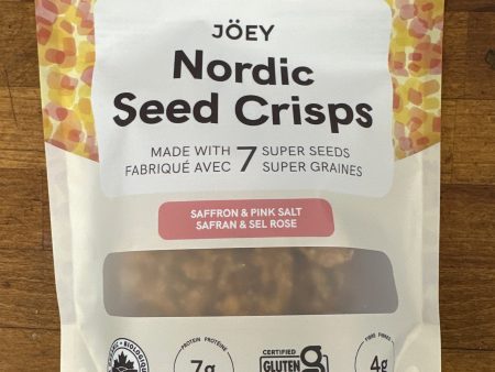 Nordic Seed Crisps Saffron & Pink Salt by Jöey Online now