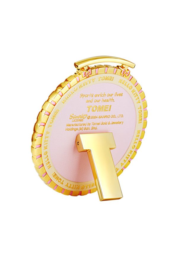 TOMEI X SANRIO Hello Kitty Sports Medal Gold Foil 0.2G, Yellow Gold 9999 Cheap