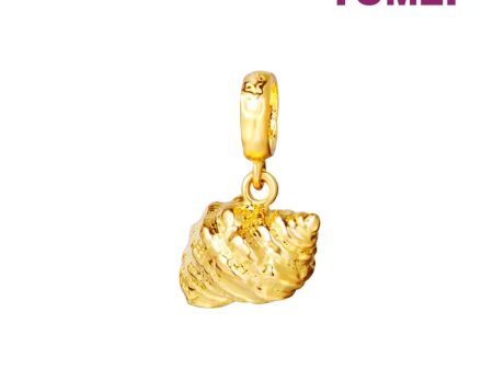 TOMEI Ocean Collection, Spiral Shell Charm, Yellow Gold 916 on Sale